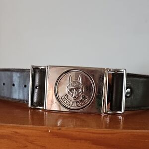 Vintage Wolf Cubs Leather Belt
